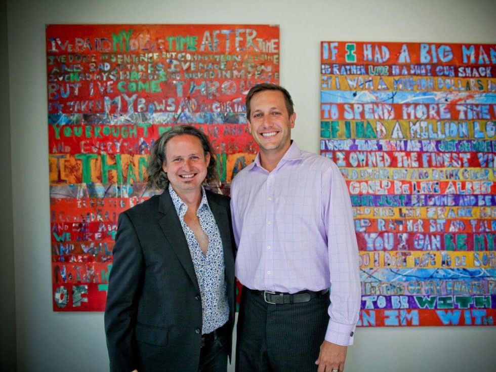 Esperson Gallery opening week event September 2013 Taft McWhorter with Steven Skiff