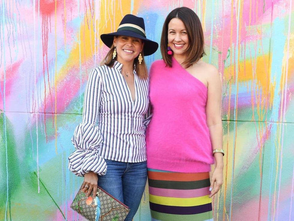 Estela Cockrell, Carrie Colbert at More Color Please launch