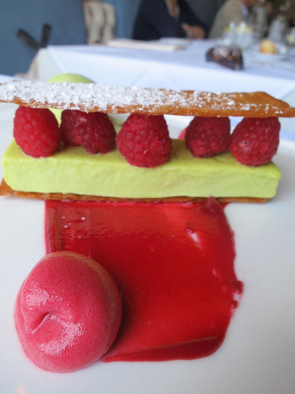 Etoile Pistachio-Raspberry Napoleon