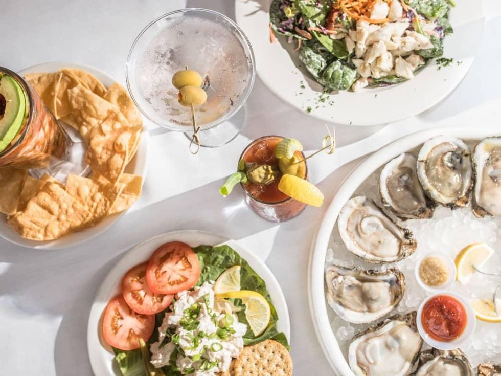 Eugene's dishes spread