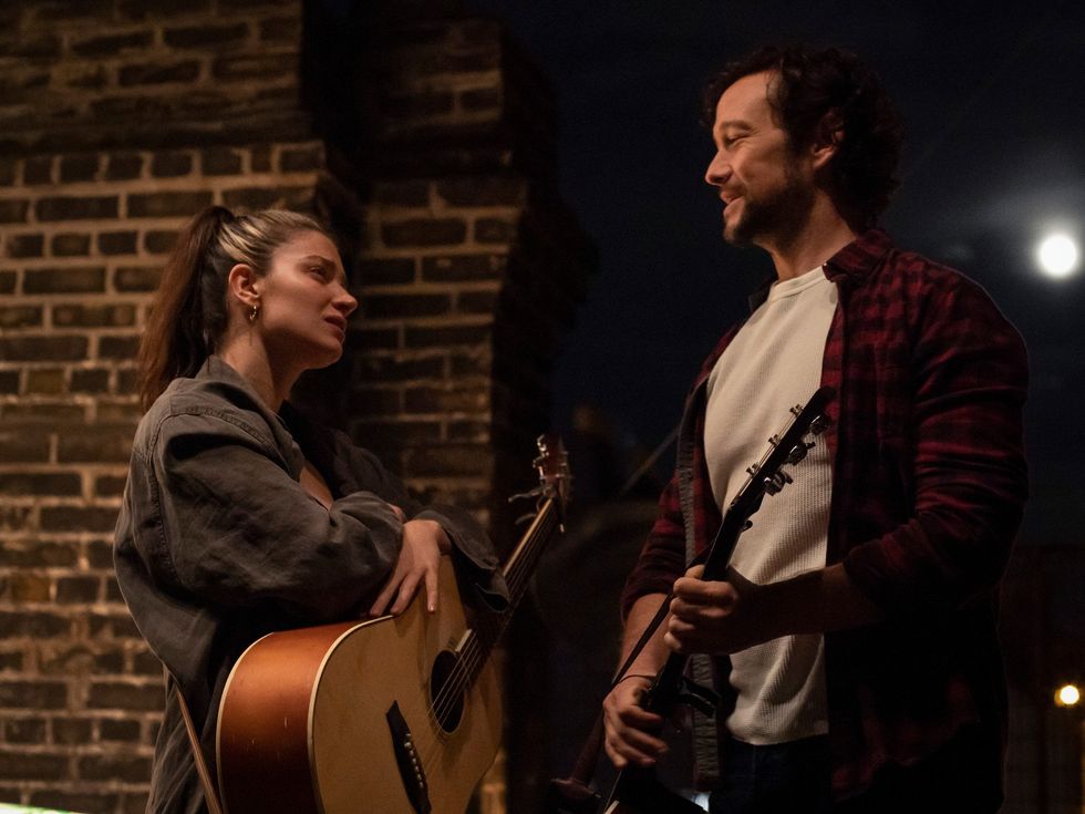 Eve Hewson and Joseph Gordon-Levitt in Flora and Son