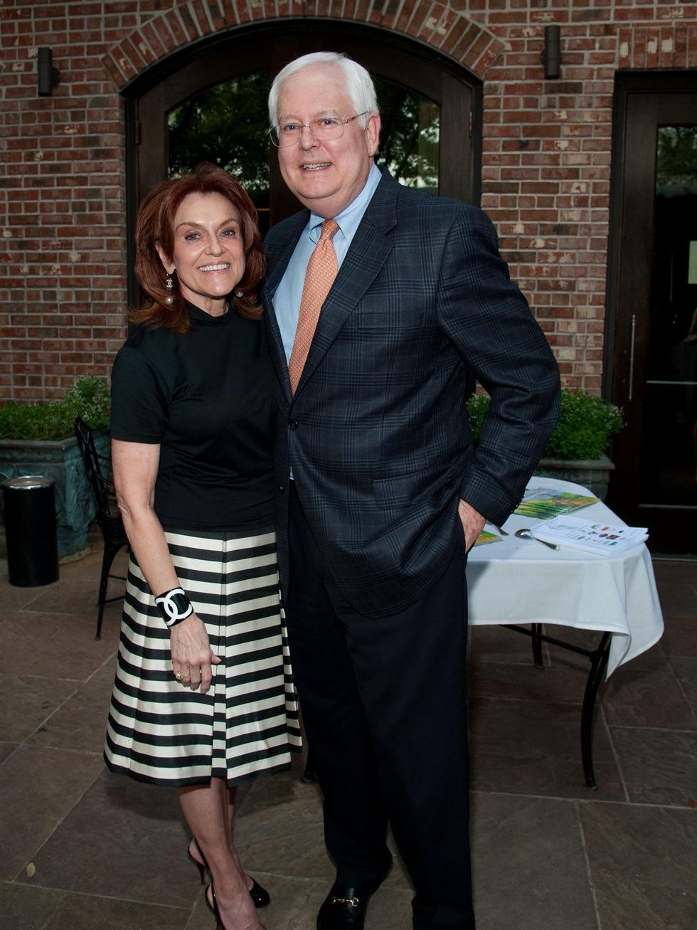 Evelyn Decker and David Schwarz at the Blue Plate Special kick-off April 2014