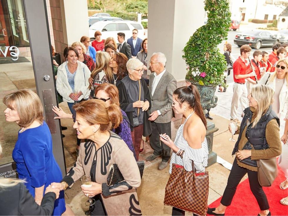 Events grand opening crowds arriving