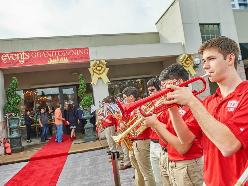 Events grand opening St Thomas marching band