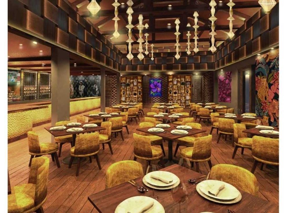Exilio Latin Flair restaurant rendering