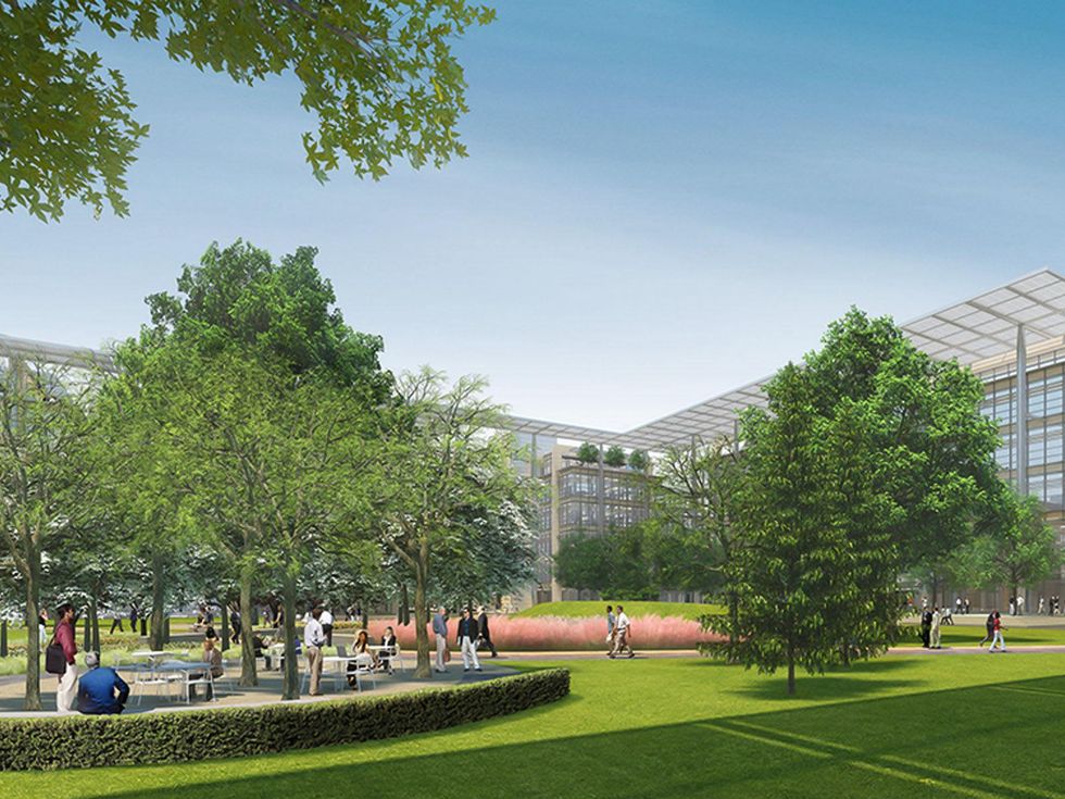 ExxonMobile campus central quad August 2013