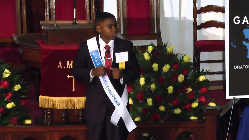 Students honor Martin Luther King's memory with powerful speeches that encourage positive change