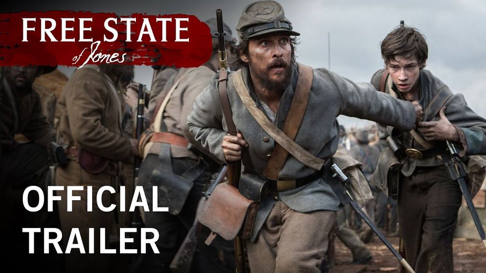 Matthew McConaughey is a rebel with a bad beard in Free State of Jones