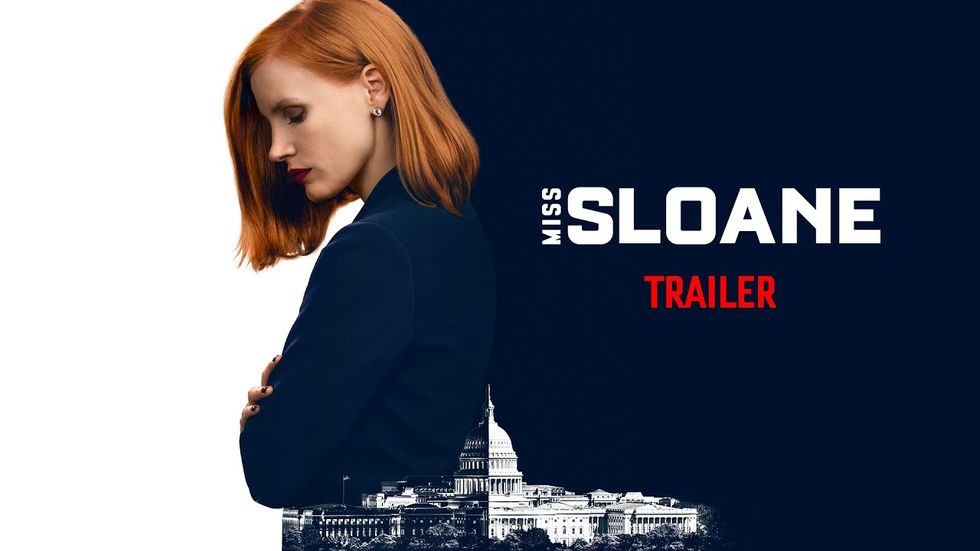 Powerful Miss Sloane puts Jessica Chastain in Oscar contention