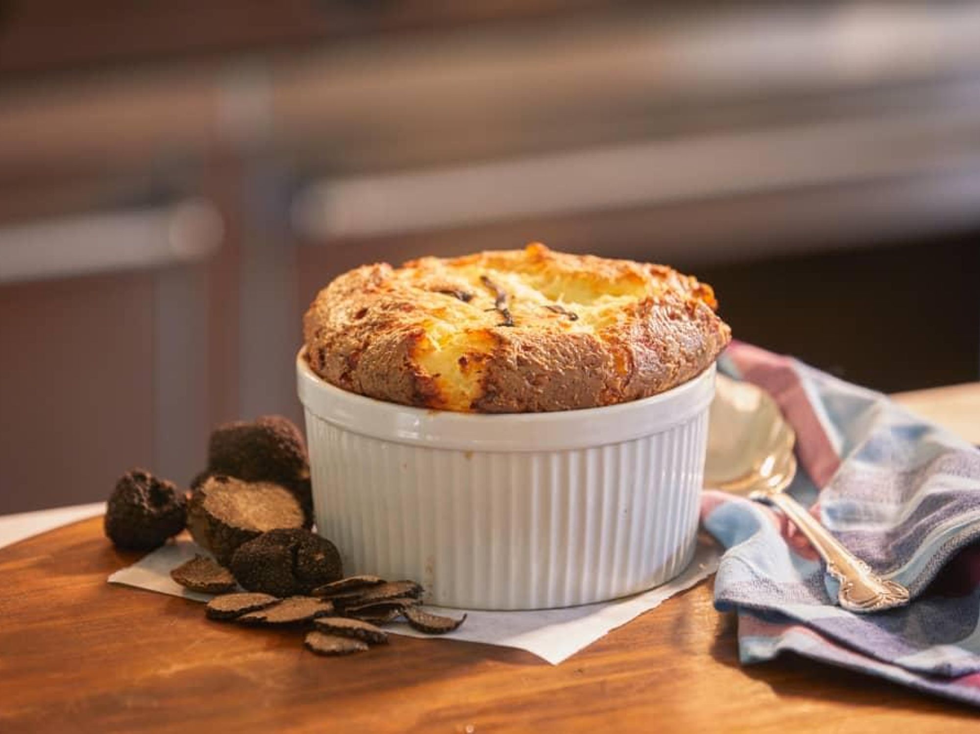 Fab Fete white corn truffle souffle