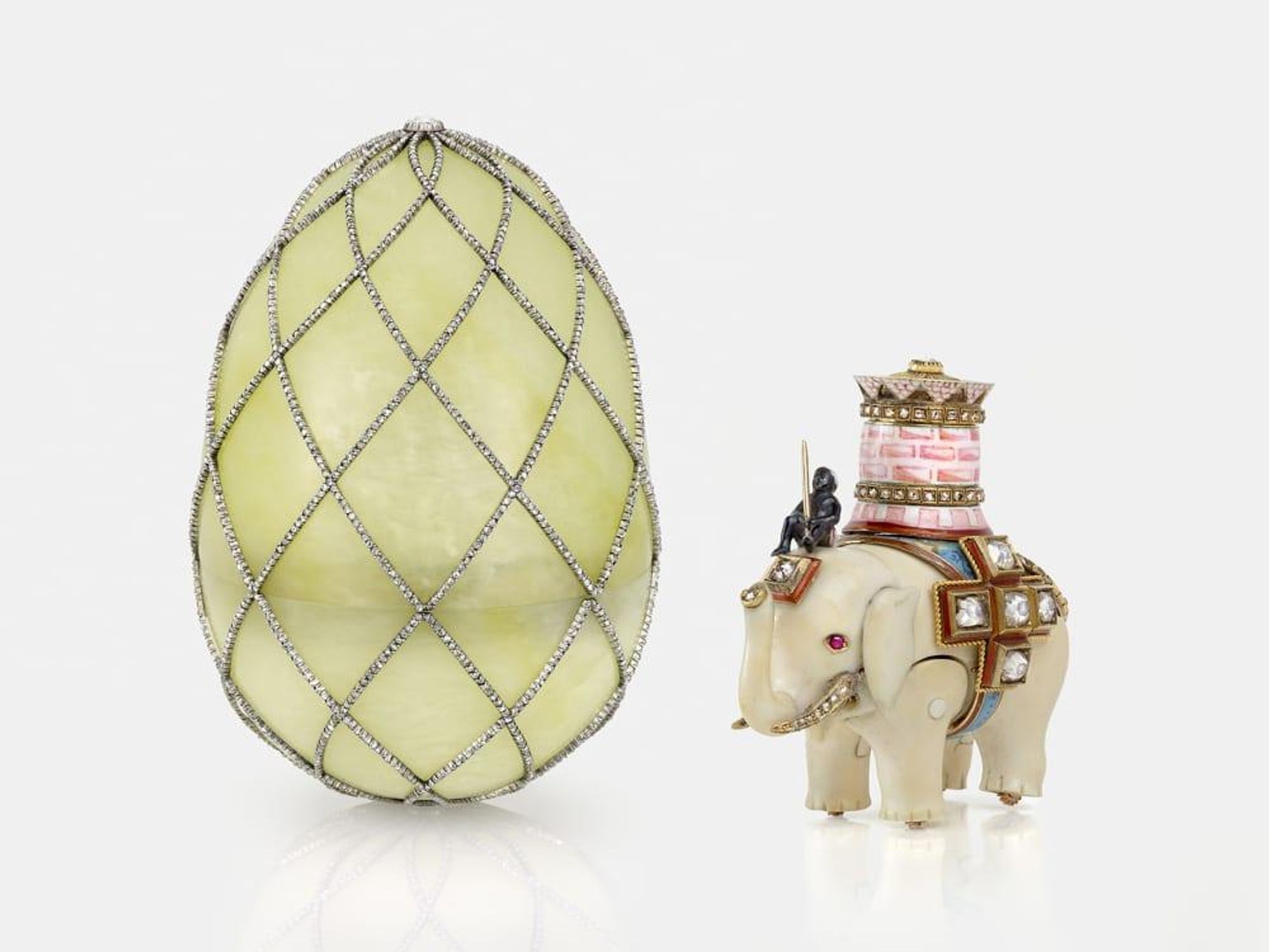 Fabergé: Royal Gifts featuring the Trellis Egg Surprise