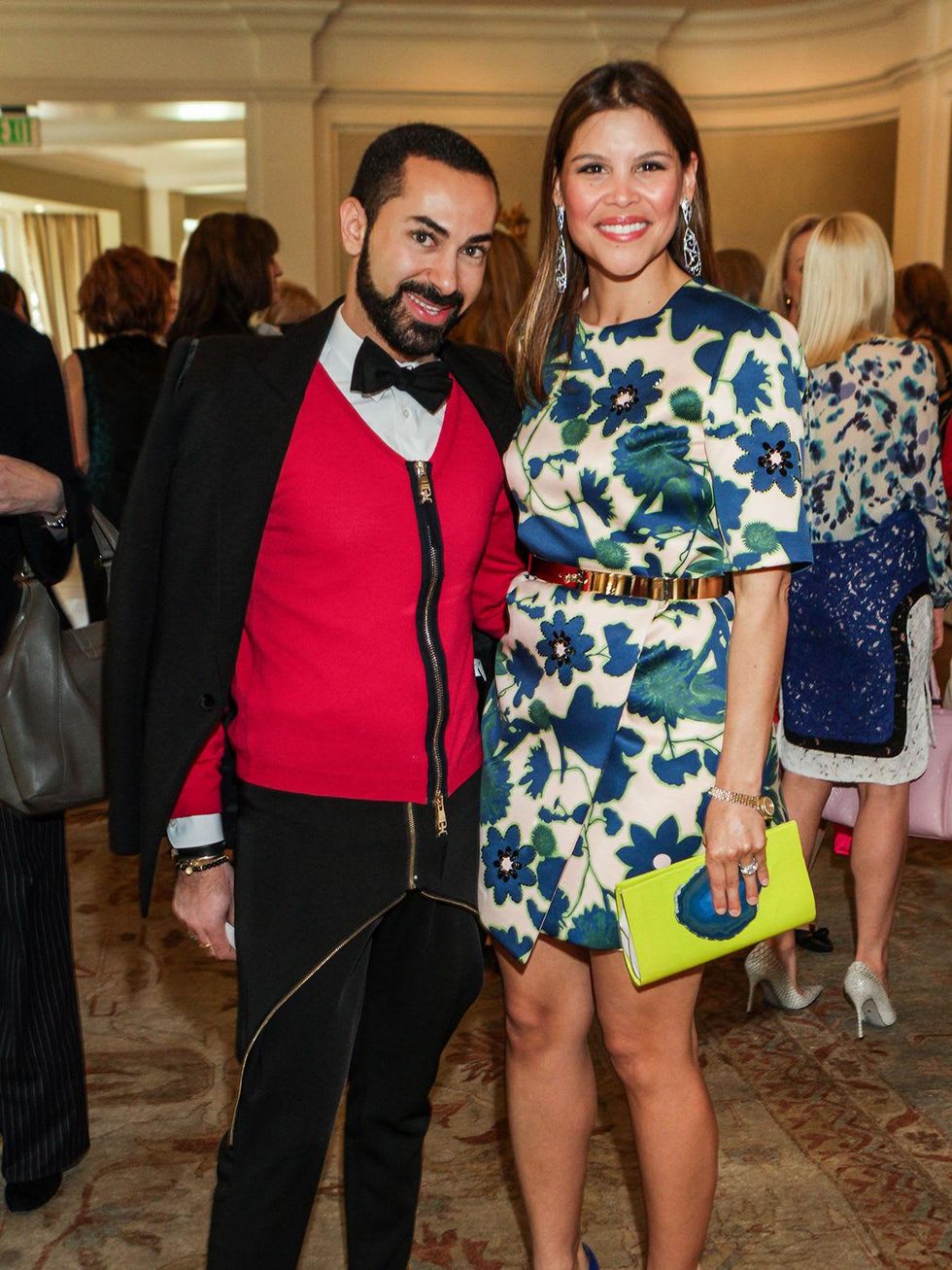 Fady Armanious and Estela Cockrell at the Passion for Fashion luncheon March 2014