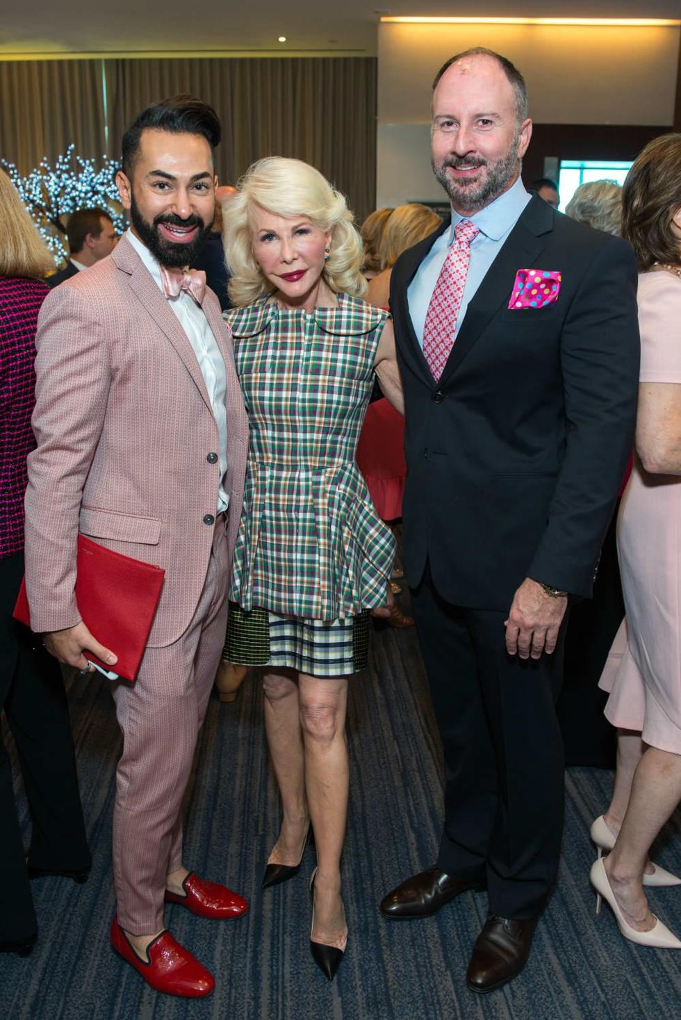 Fady Armanious, Diane Lokey Farb, Tony Bradfield at Memorial Hermann Razzle Dazzle luncheon