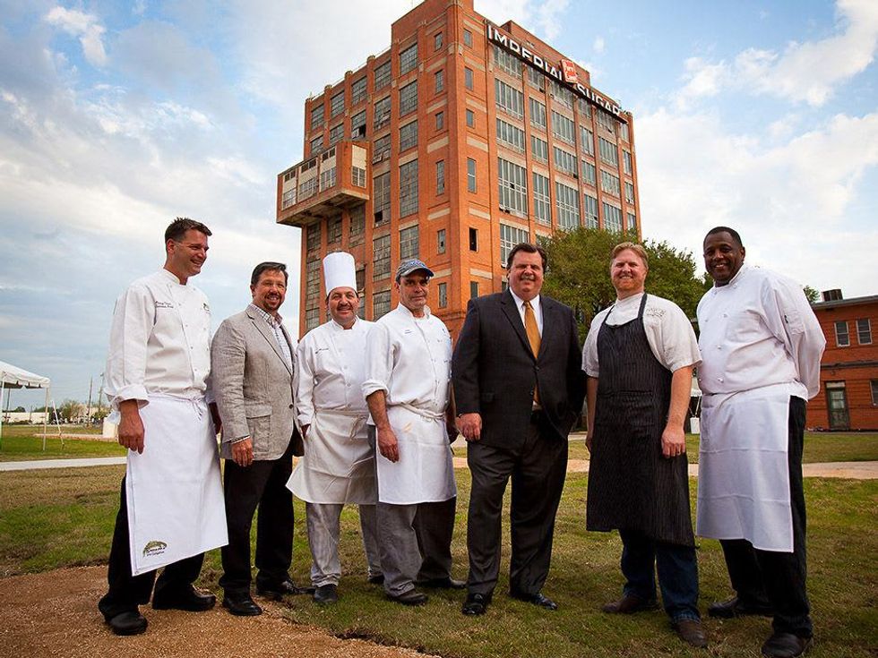 Family Affair at Sugar Land Food & Wine April 2013 Former and current chefs from Brennan's of Houston with Carl Walker and Alex Brennan-Martin