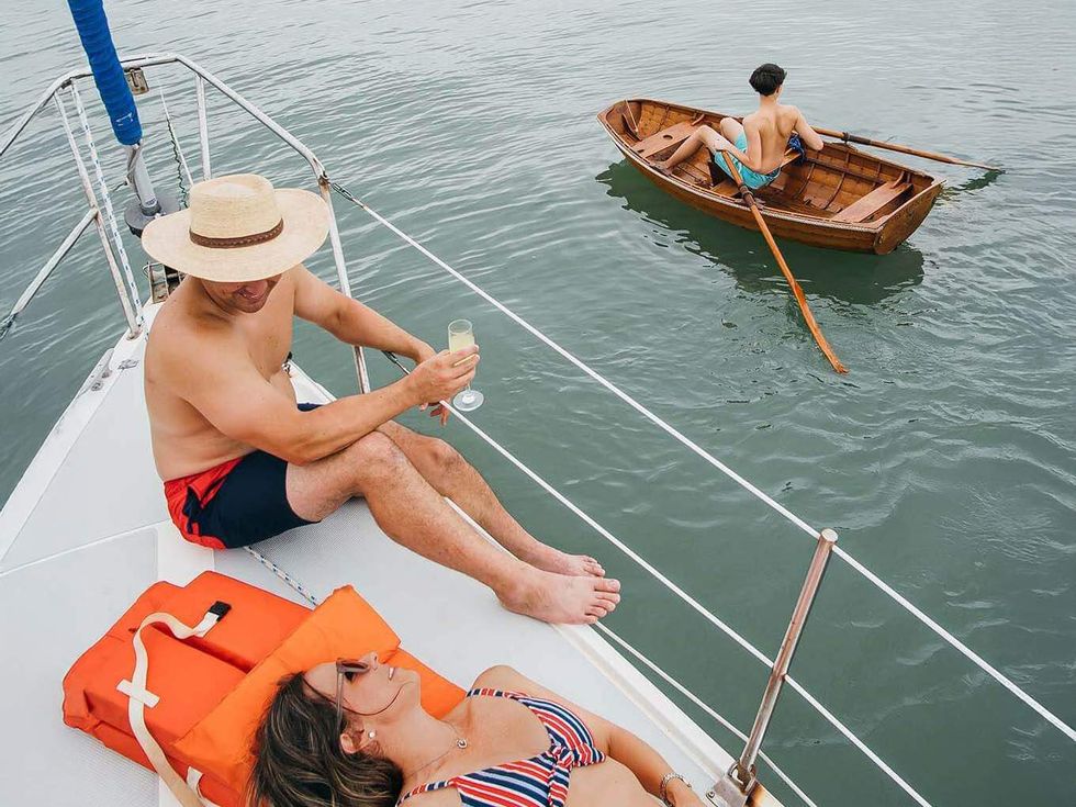 Family boating Port Aransas