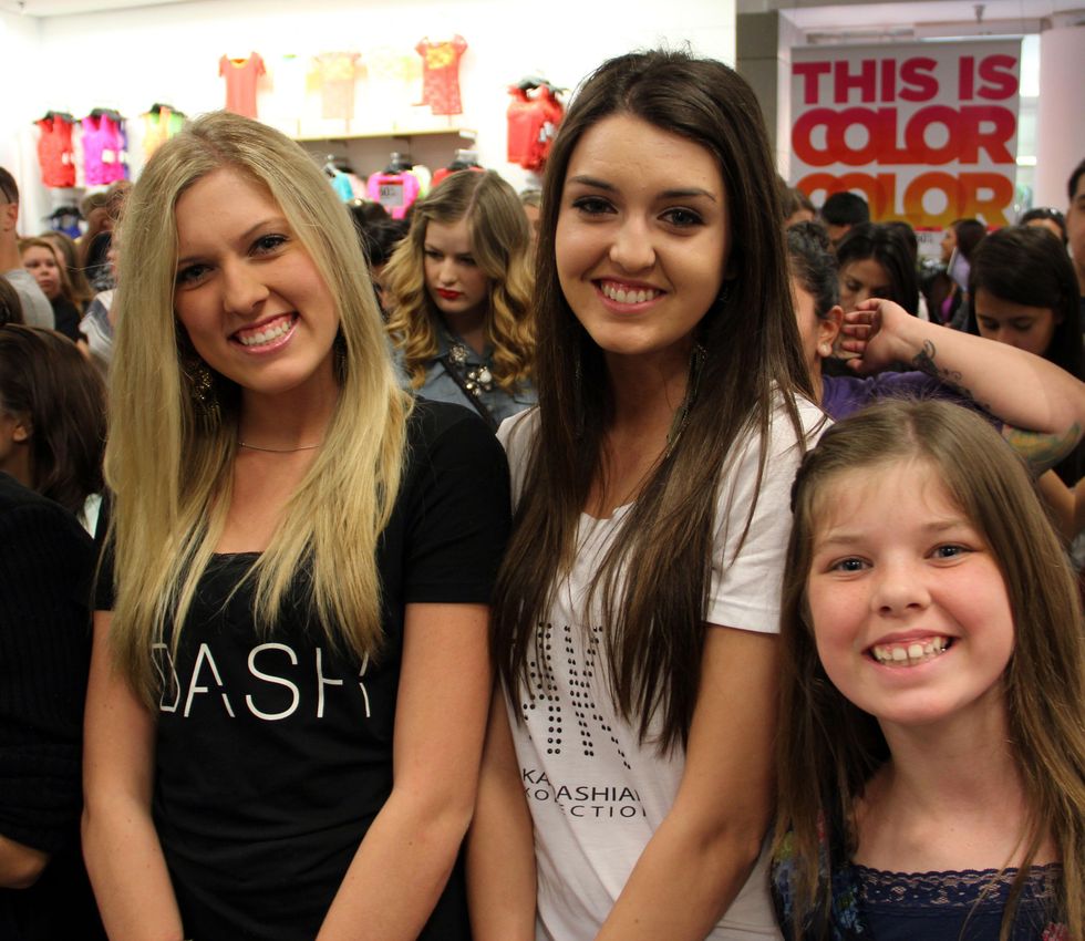 Fans waiting for Karadashians to appear at Sears Willowbrook in Houston Mqy 2013