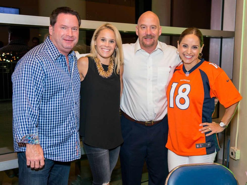 Fantasy Football draft 2015 Rob and MaryEllen Kimbrough, Grant and Elizabeth Harvey
