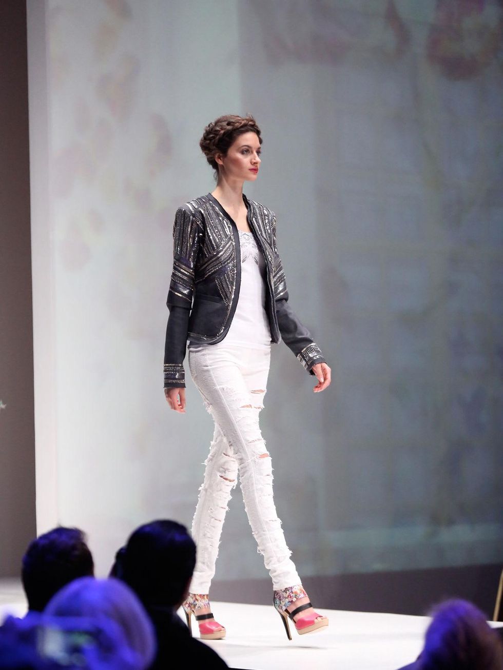 Fashion Houston November 2013 Nicole Miller Look 1.