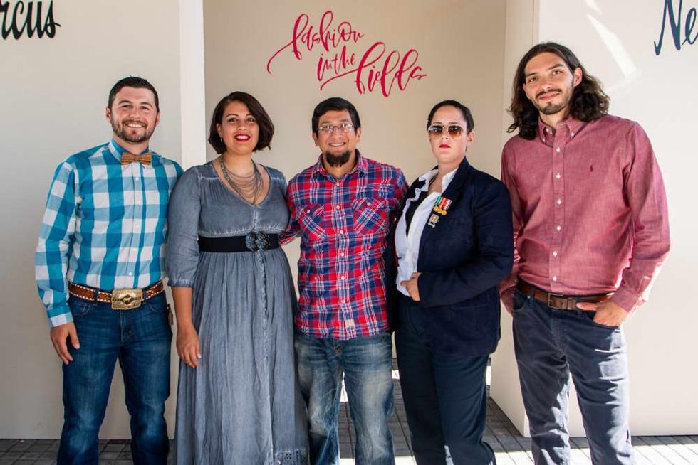 Fashion in the Fields 2019 Tyler Froberg with 2019 Warriors to Farmer Cohort - Linda Stafford, Myles Cooke, Oriana Franklin, Sam MacCammon_0134_RFSFashionInTheField_111019_MCW.jpg