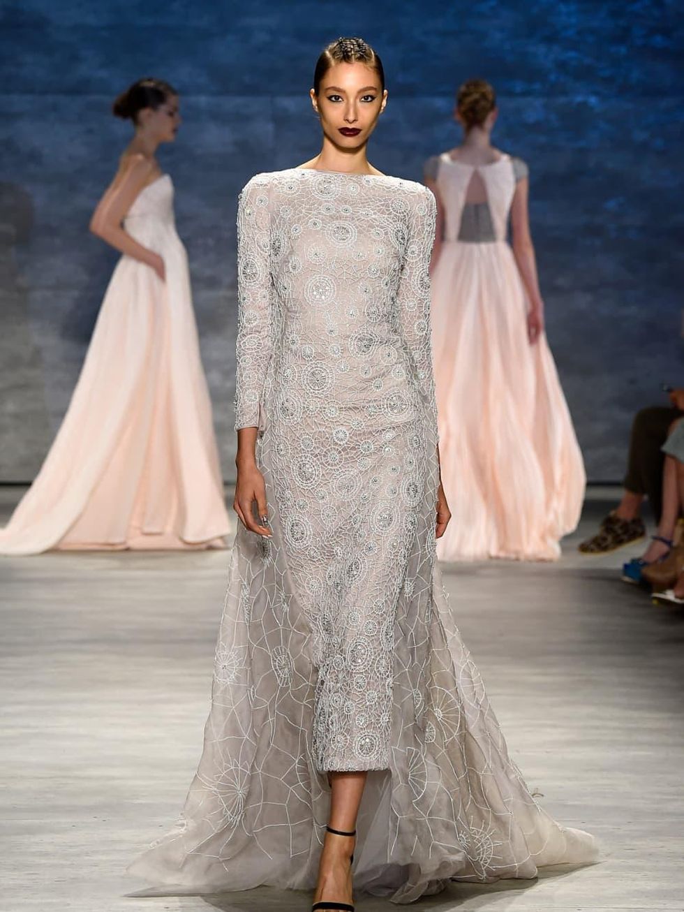 Fashion Week spring 2015 Bibhu Mohapatra lace gown
