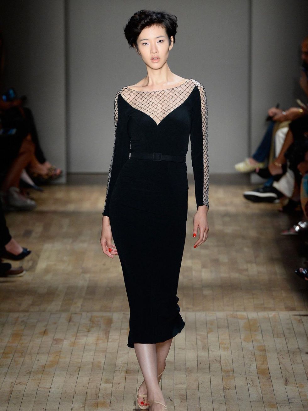 Fashion Week spring 2015 Jenny Packham black dress