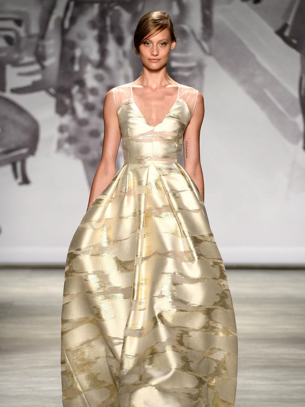 Fashion Week spring 2015 Lela Rose ball gown
