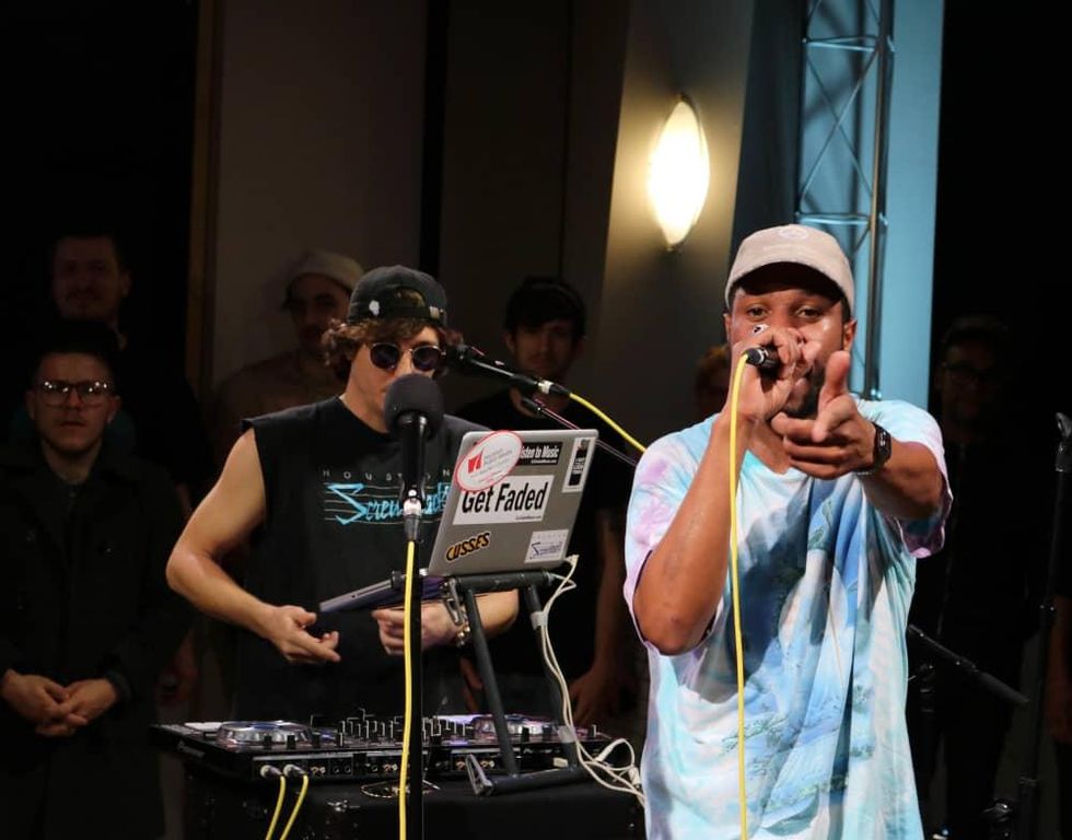 Fat Tony at Houston VuHaus launch concert