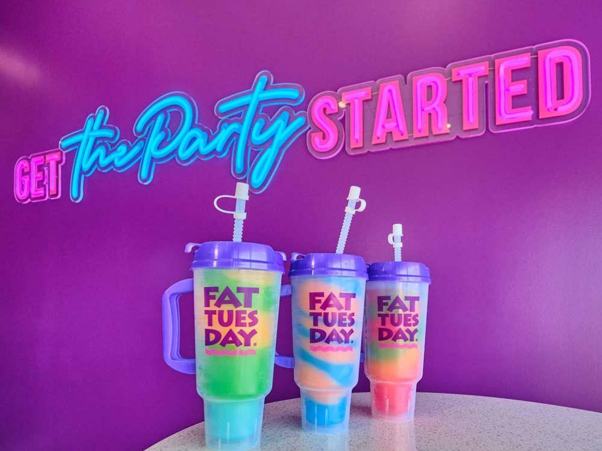 Fat Tuesday frozen cocktails