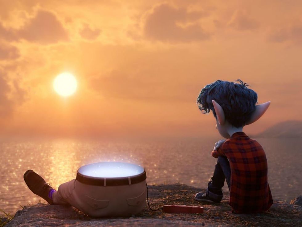 Father and Ian (Tom Holland) in Onward