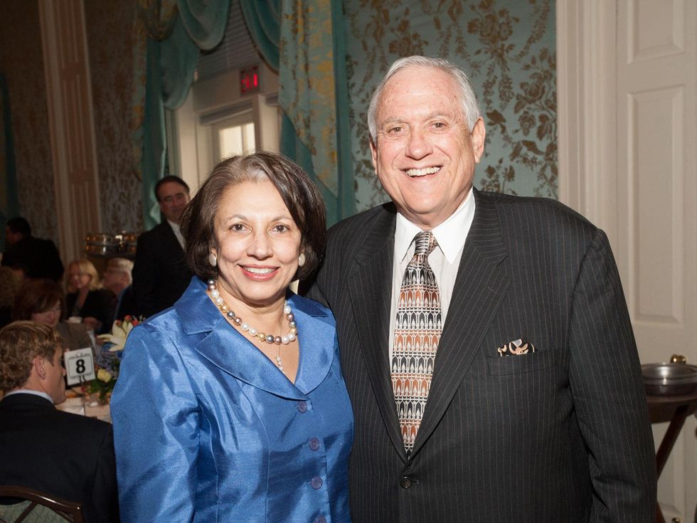 Fatima Mawji and Arthur Schechter at the Interfaith Ministries luncheon January 2014