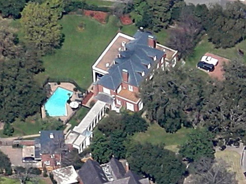 Fayez Sarofim to marry Susan Krohn January 2014 River Oaks home aerial