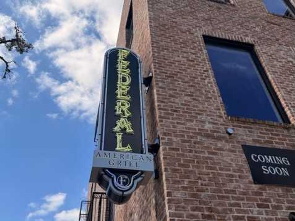 Federal Grill River Oaks sign