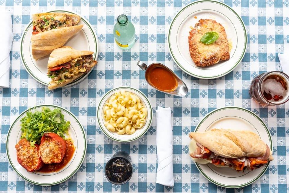 Fegen's restaurant lunch spread