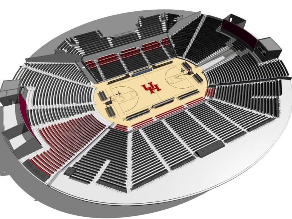 Fertitta Center interior rendering