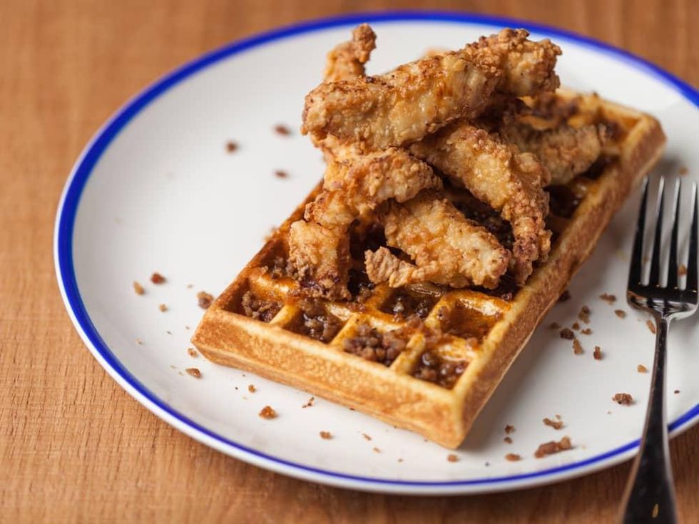 Fielding's Rooster brunch chicken and waffles