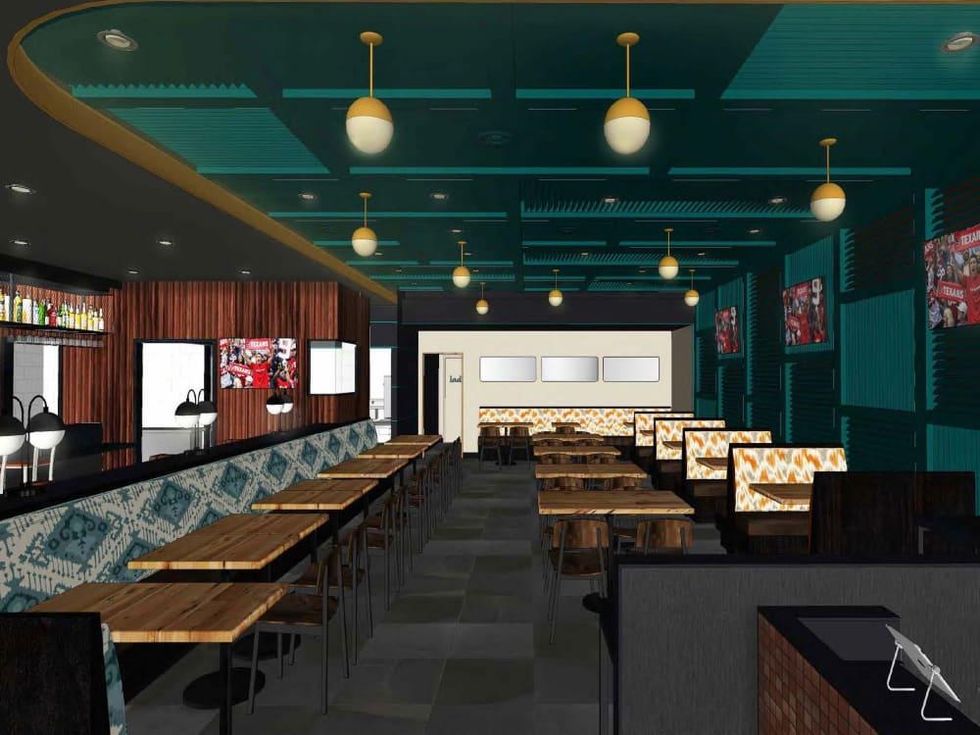 Fielding's Rooster interior rendering