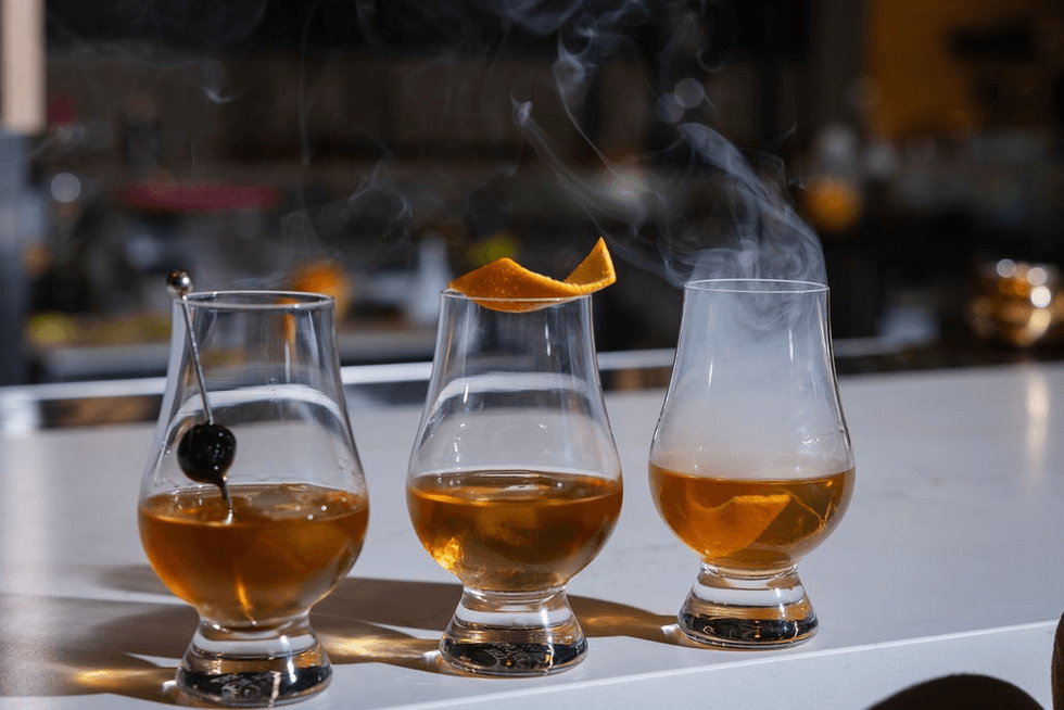 Fielding's Steak Old Fashioned flight