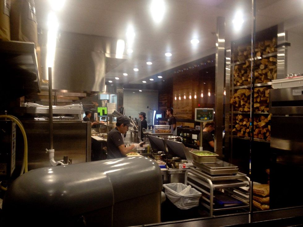 Fielding's Wood Grill in The Woodlands October 2013 kitchen