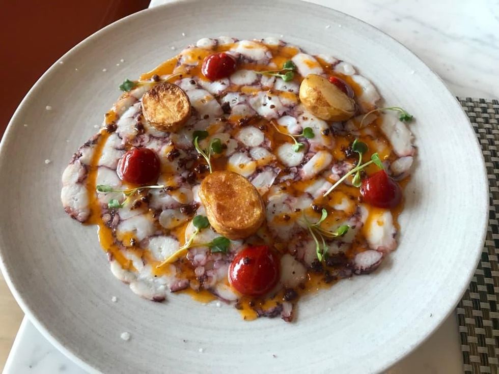 Fig & Olive Galleria octopus carpaccio