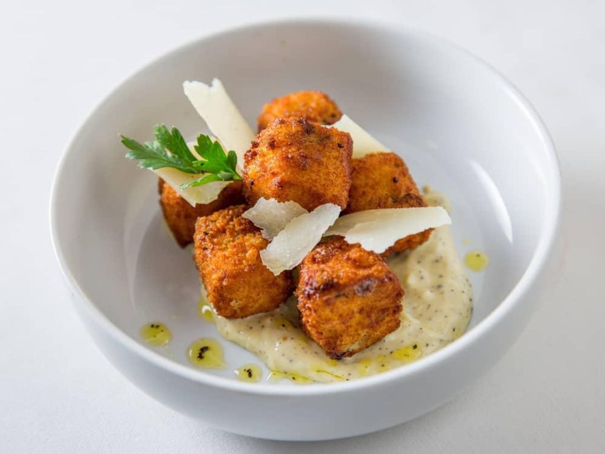 Truffle mushroom croquette. CultureMap Houston