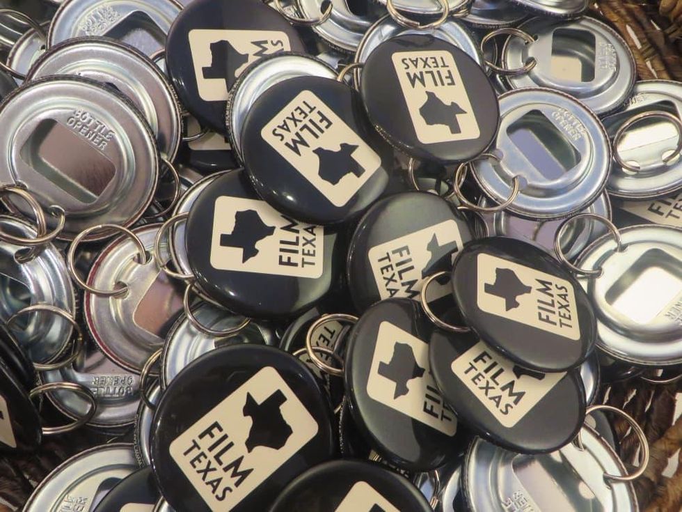 Film Texas bottle openers at Sundance Film Festival reception
