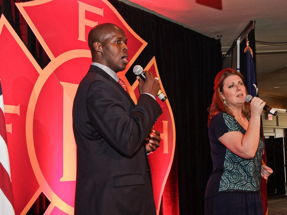 Fire Fighters Foundation dinner Ken Gayle and Julia Kay Laskowski
