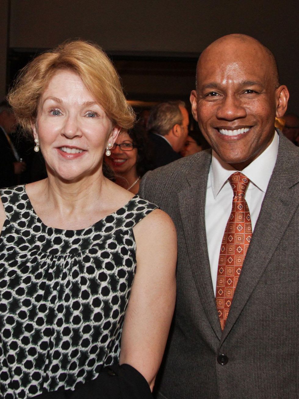 Fire Fighters Foundation dinner September 2013 Ann Cook and Sidney Evans