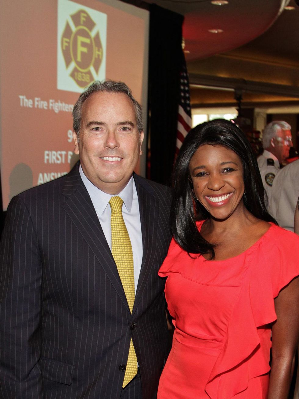 Fire Fighters Foundation dinner September 2013 Jason Fuller and Jacquie Baly
