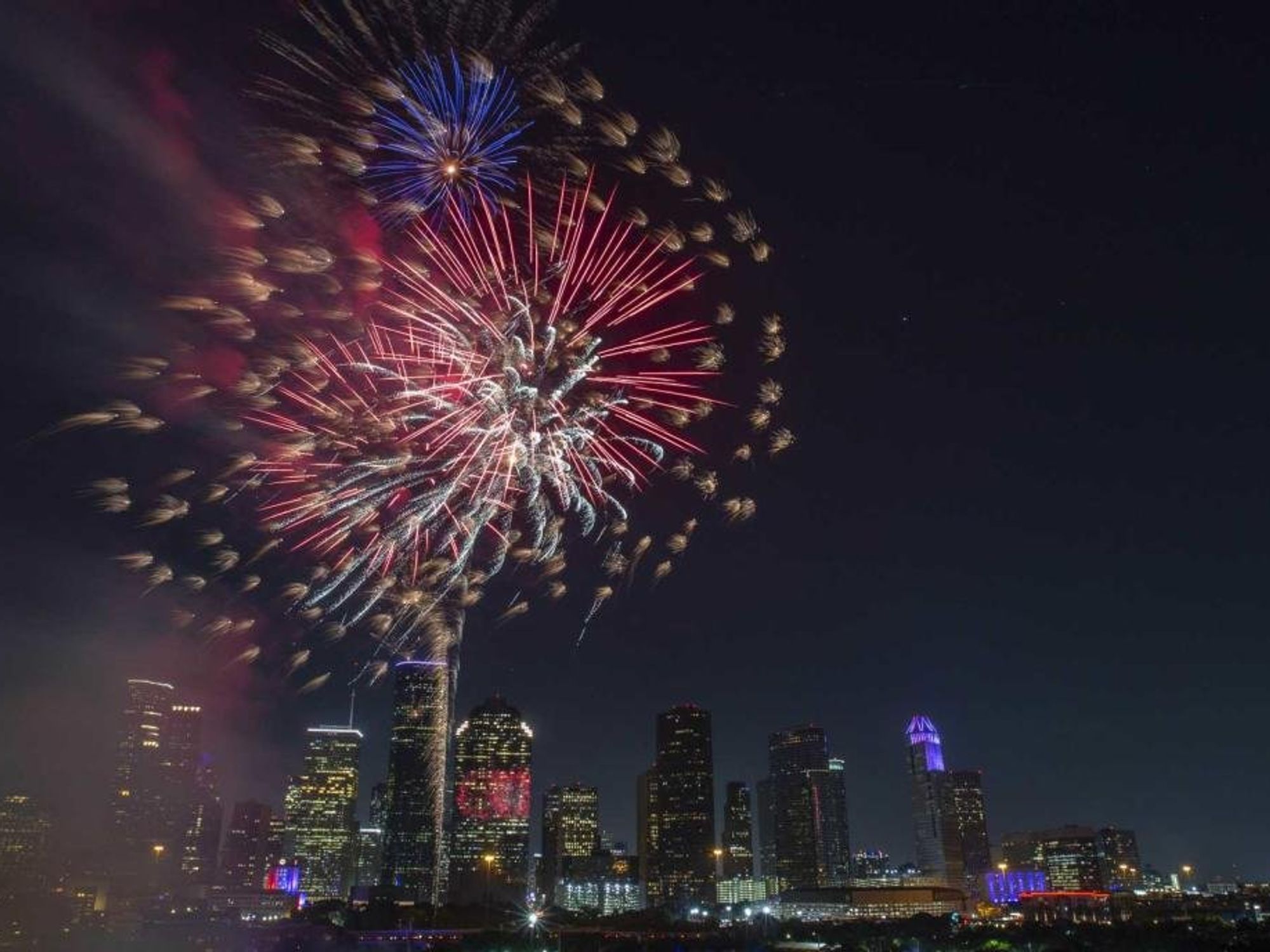 Fireworks in Houston