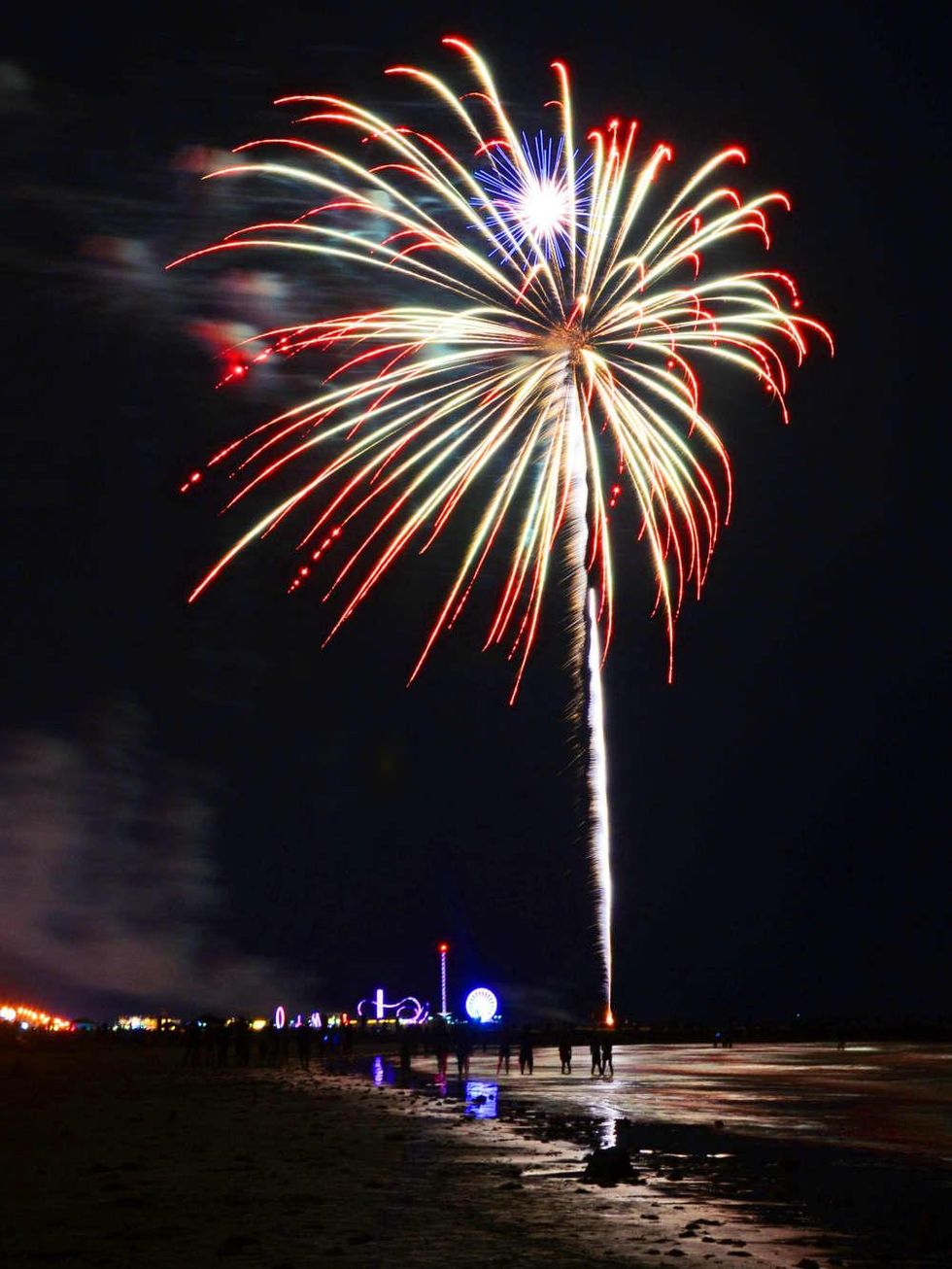 Fireworks over Galveston