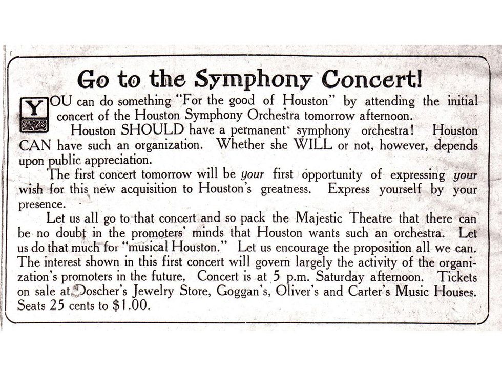 First Houston Symphony add first concert book