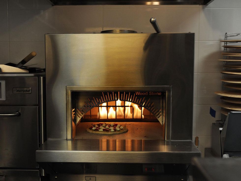 First taste at Bistro Menil September 2014 pizza oven