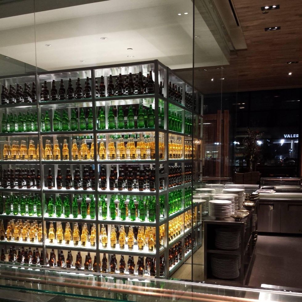 Fish & The Knife Sushi Bar and Lounge February 2014 beverage display