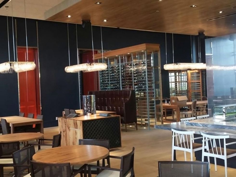 Fish & The Knife Sushi Bar and Lounge February 2014 empty dining room